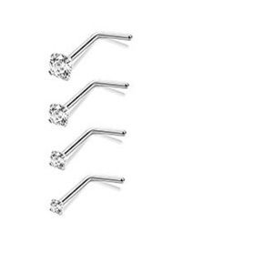 4 Unused Nose Piercing Studs